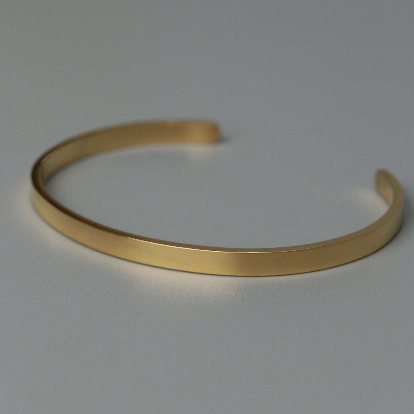 Men Jewelry OLIVER Black/Silver/Gld Plain Open Bangle Fashion For Men's