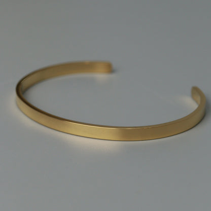 Men Jewelry OLIVER Black/Silver/Gld Plain Open Bangle Fashion For Men's