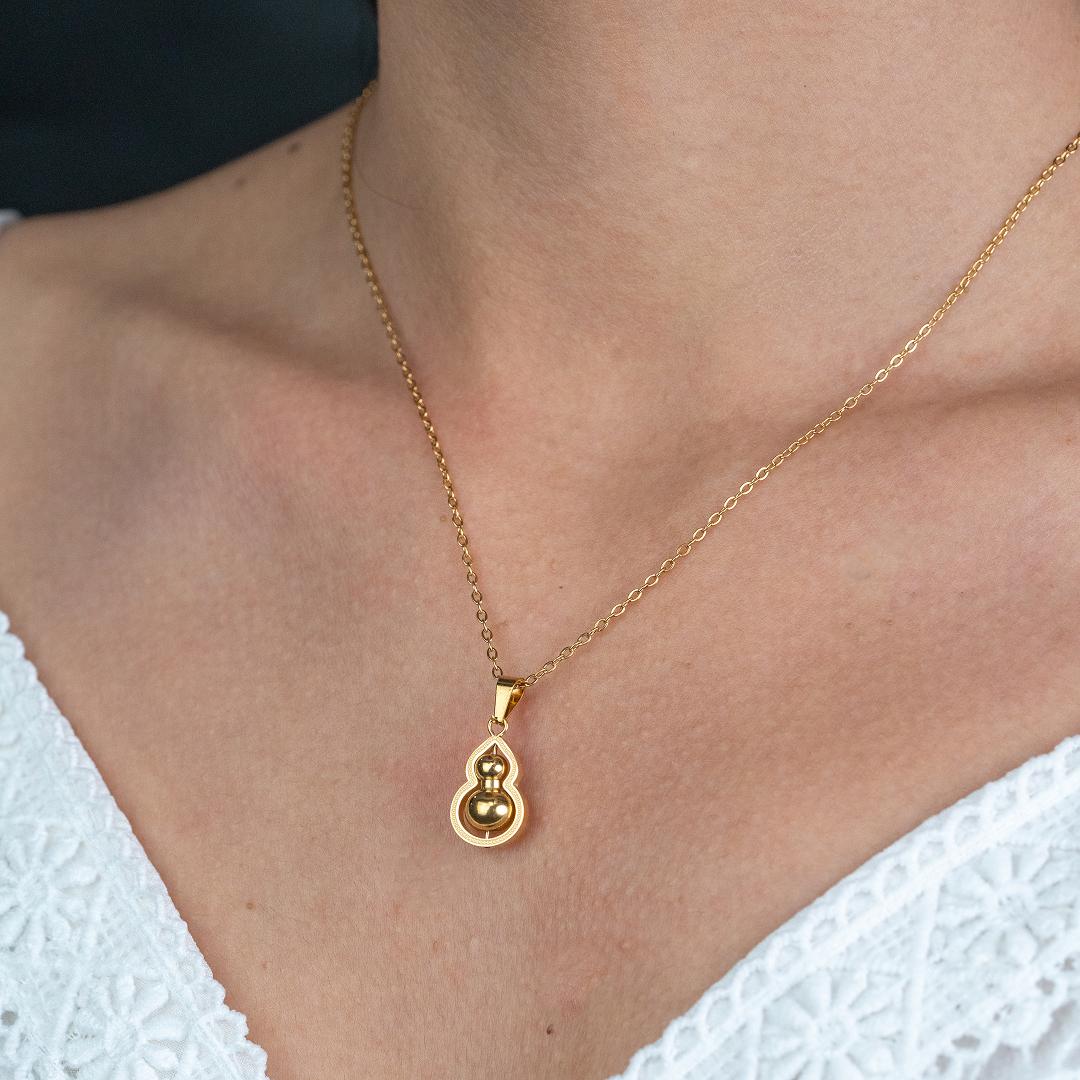 BEANE Gourd Pendant Chain Necklace