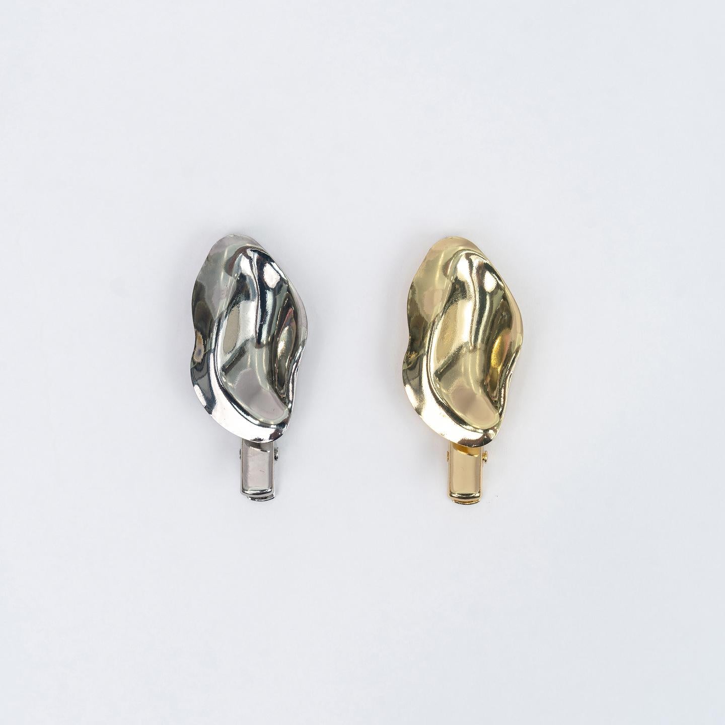 Hair Clip BLOOM Collection for Women – Gold Tone Stylish Barette Hair Accessories