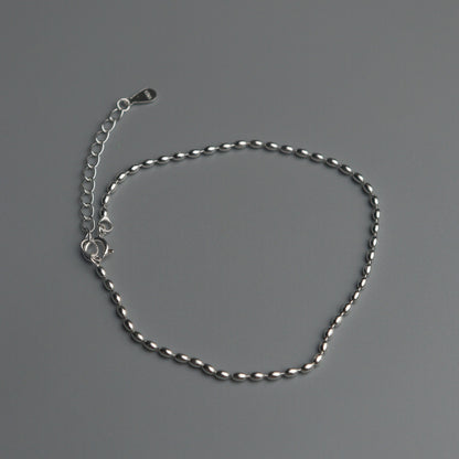ZION S925 Silver for Men Women Bead Bracelet