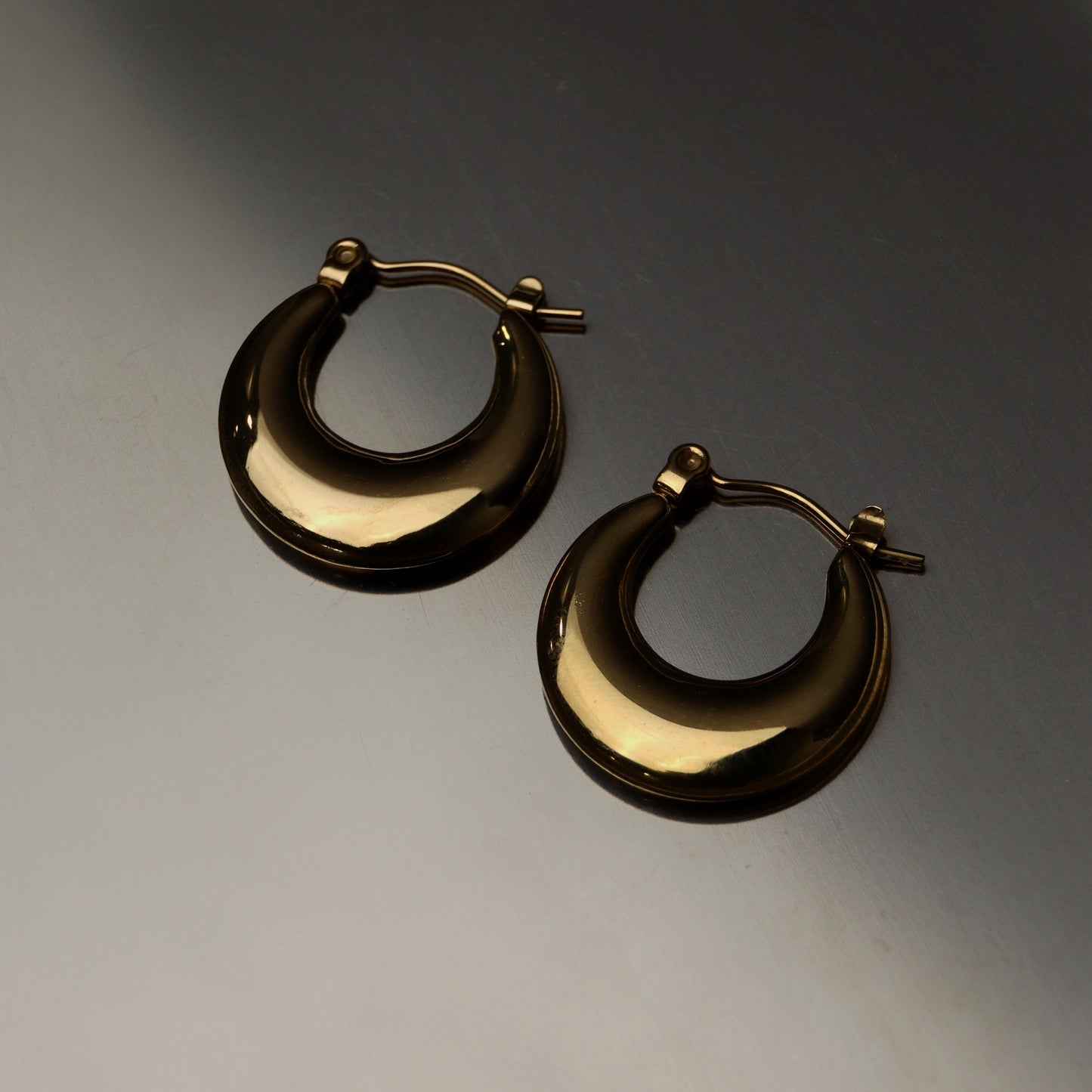 AVIONA Flat Hoop Earrings