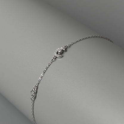 SORVANE S925 Silver Cupid's Arrow Crescent Moon Star for Women Men Bracelet