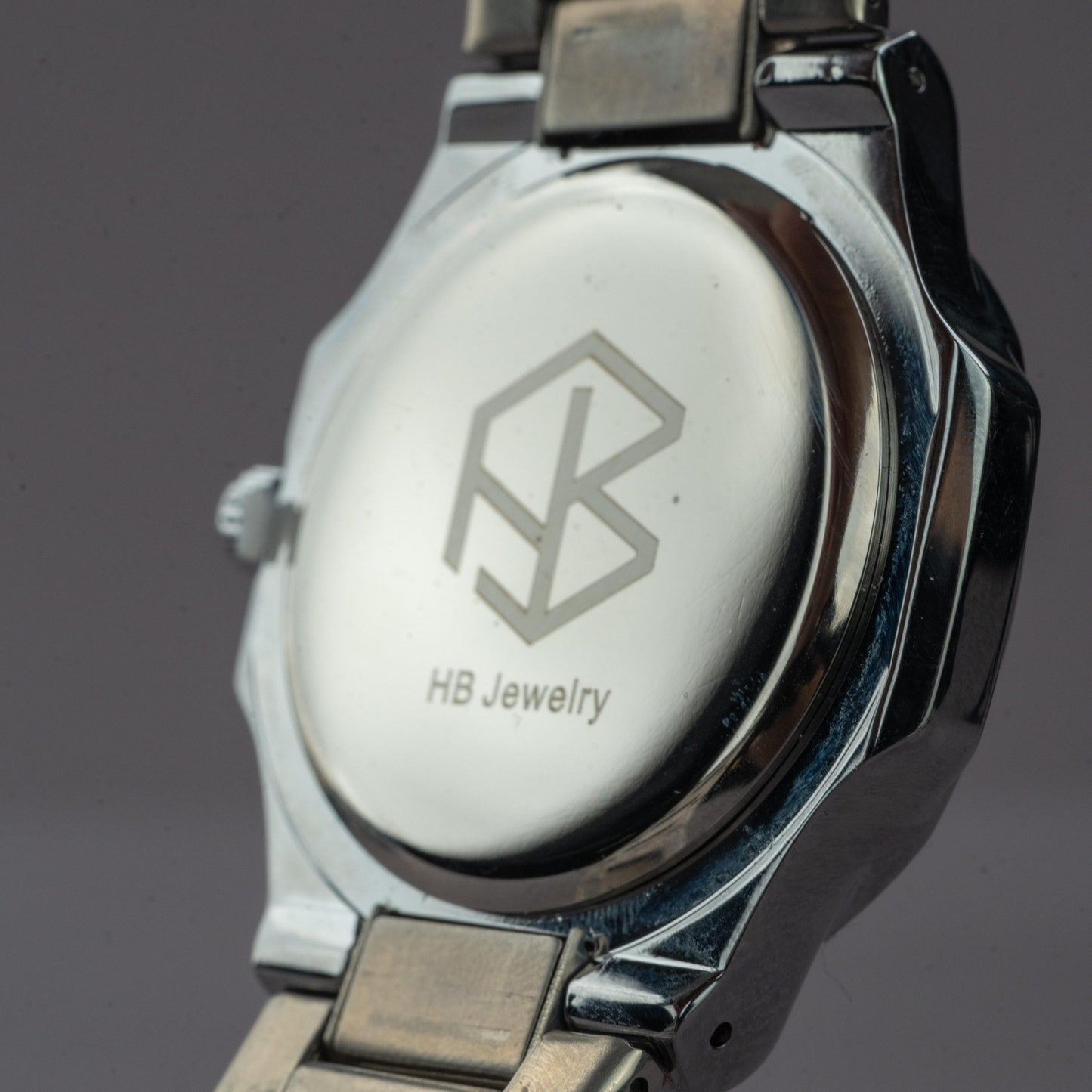CALYTHON Navy Blue Square Silver Strap Men's Watch