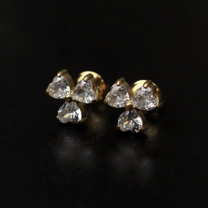 Mini Shiny Stud Earrings Collections Women's