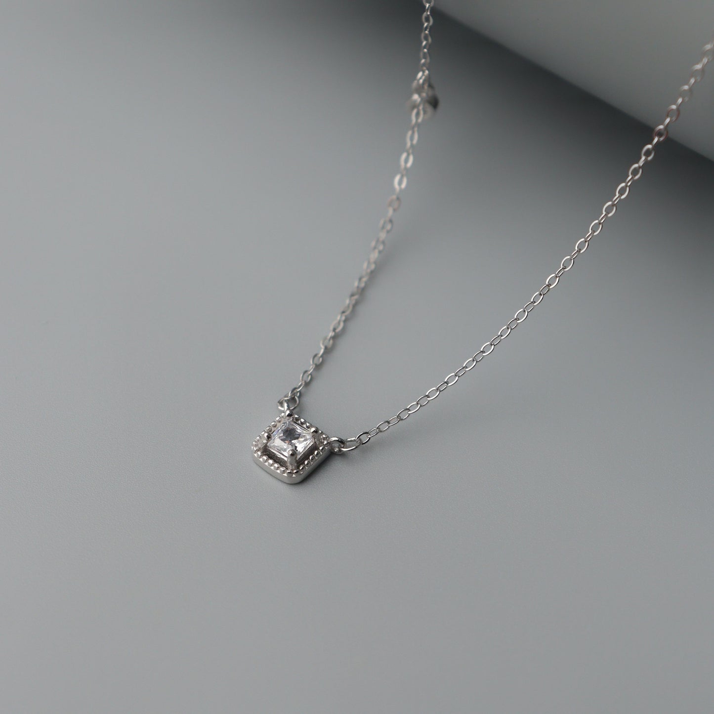 SIENNA S925 Silver Cushion Square