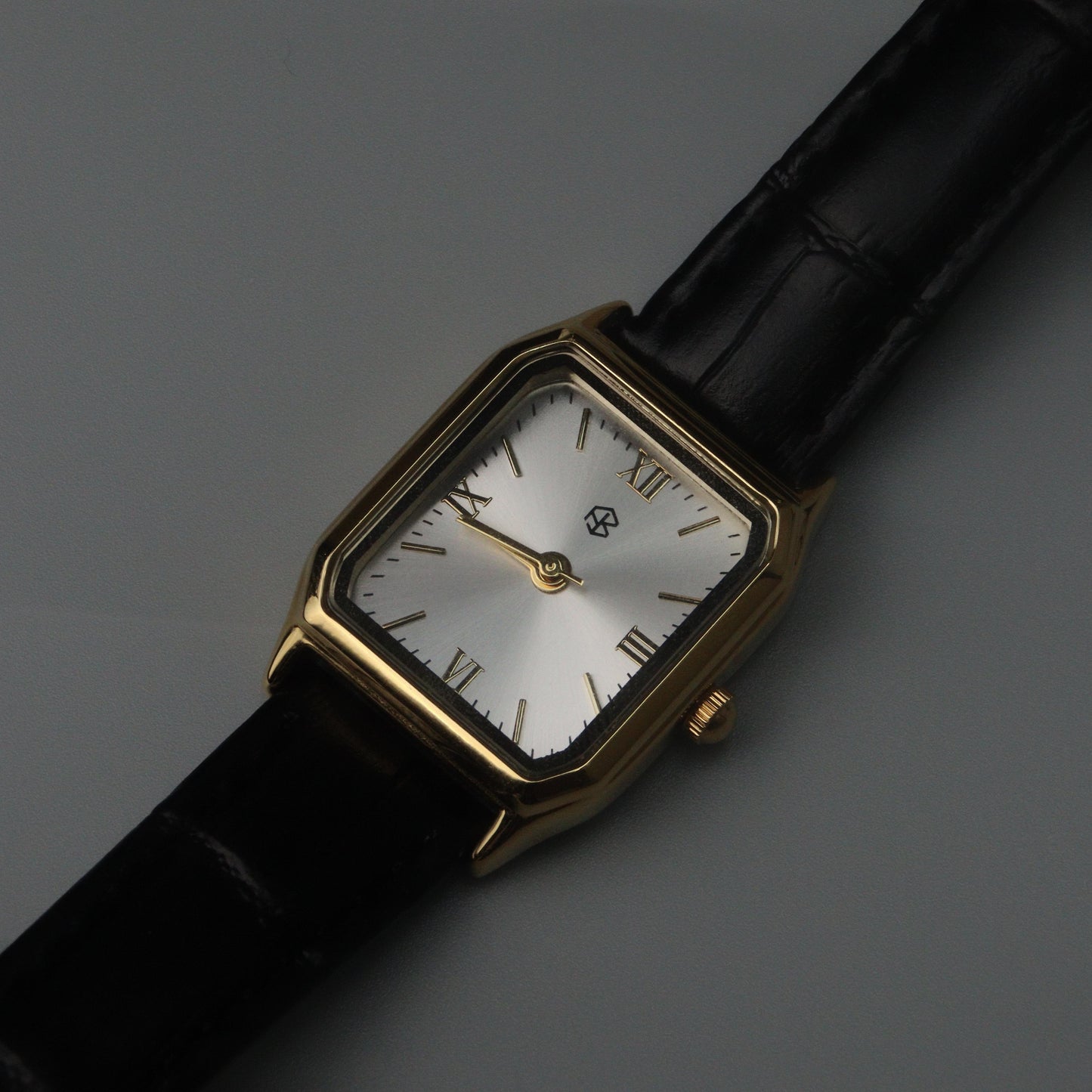 OMARIS Octagon Sides Rectangle Women's Fashion Quartz Leather Watch