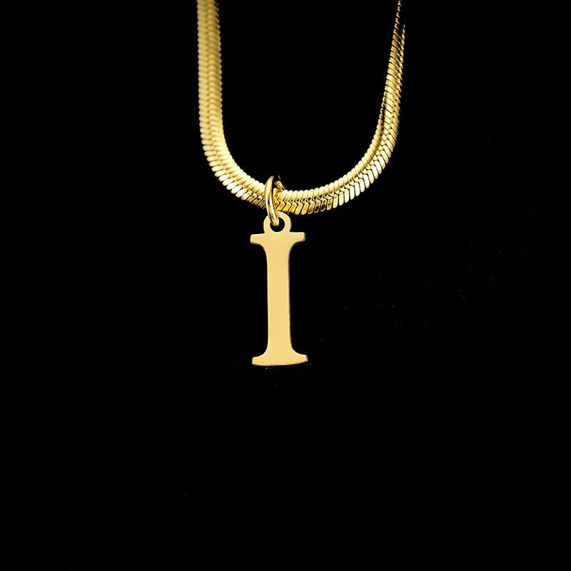 ALPHABET Letter Flat Pendant