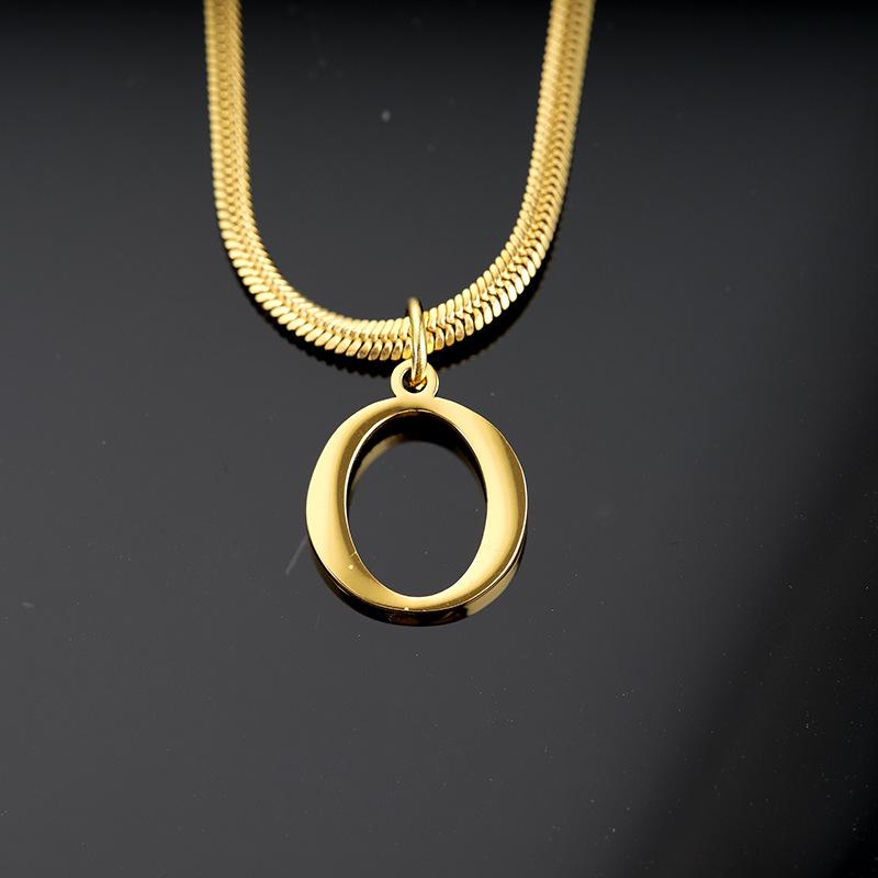 ALPHABET Letter Flat Pendant