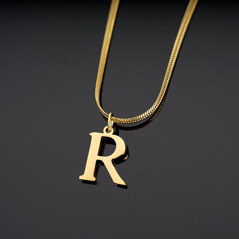 ALPHABET Letter Flat Pendant