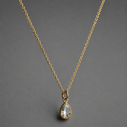 BRILLIANCE STONE Pendant Chain Necklace For Women's