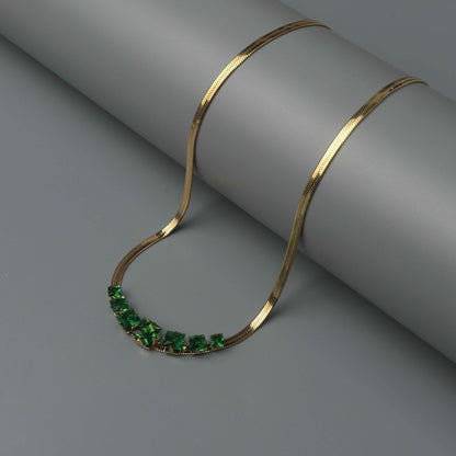 ADIA Green Pendant Necklace