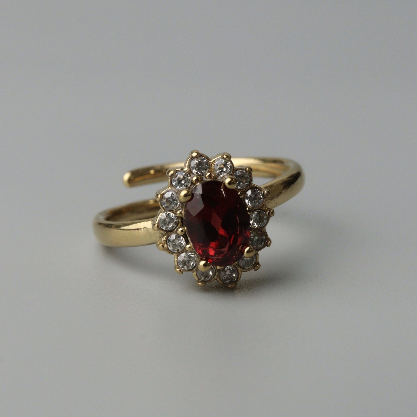 RHODOLITE GARNET GEMSTONE Pawnable Adjustable Ring Women's Accessories with AGCL Certification