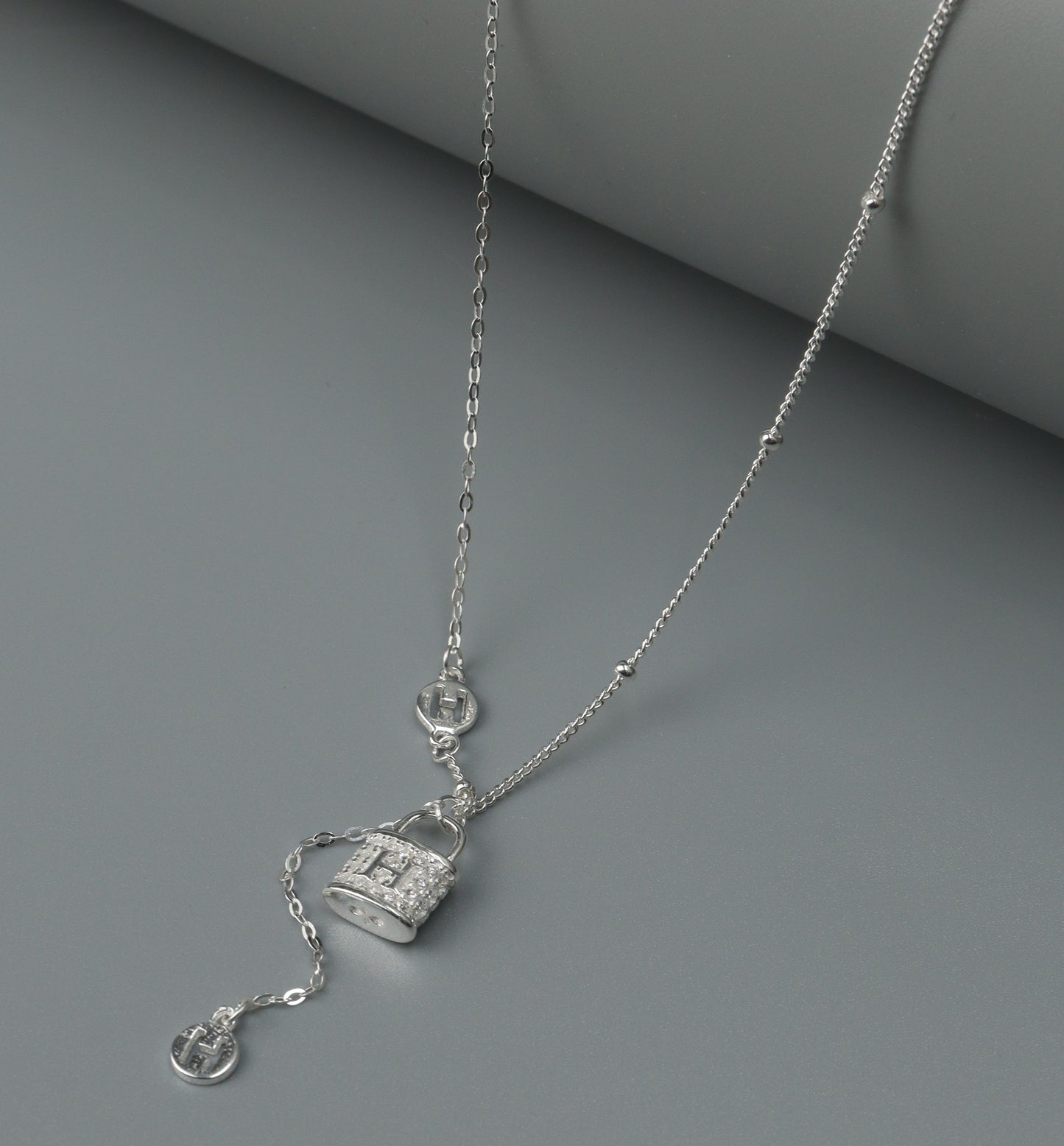 S925 Silvers Versatile Shapes Pendant Chain Necklace for Women