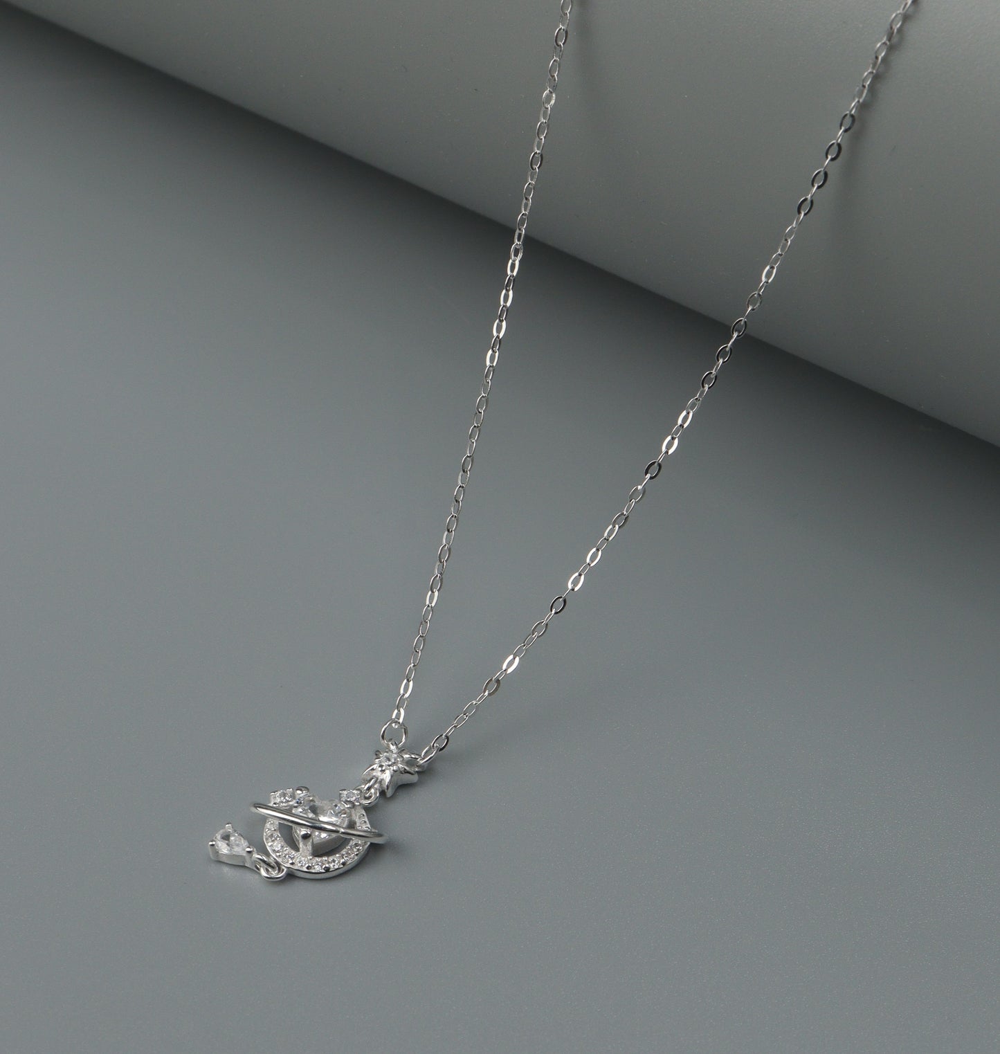 S925 Silvers Versatile Shapes Pendant Chain Necklace for Women