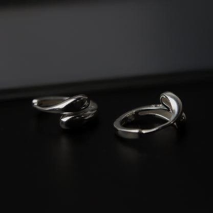 EUL S925 Silver Tear Drop Clip