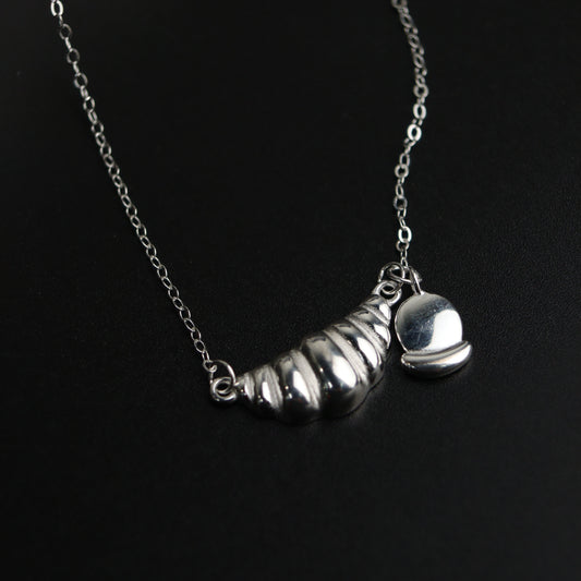 KELL S925 Silver Croissant Bread