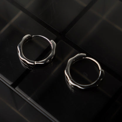 PORCIE S925 Silver Asymmetrical