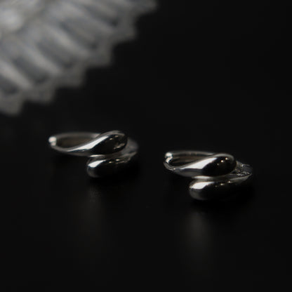 EUL S925 Silver Tear Drop Clip