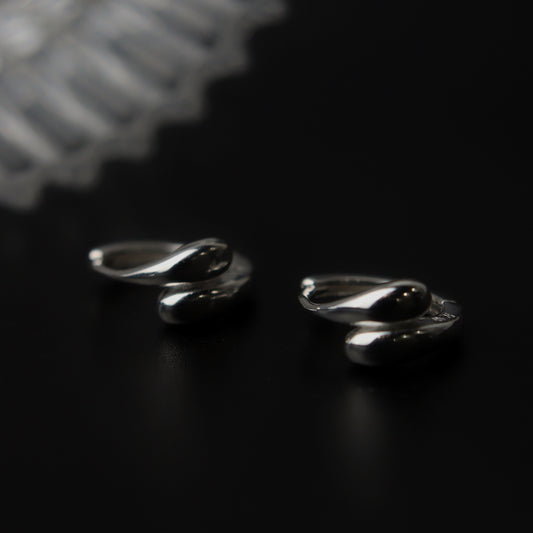 EUL S925 Silver Tear Drop Clip
