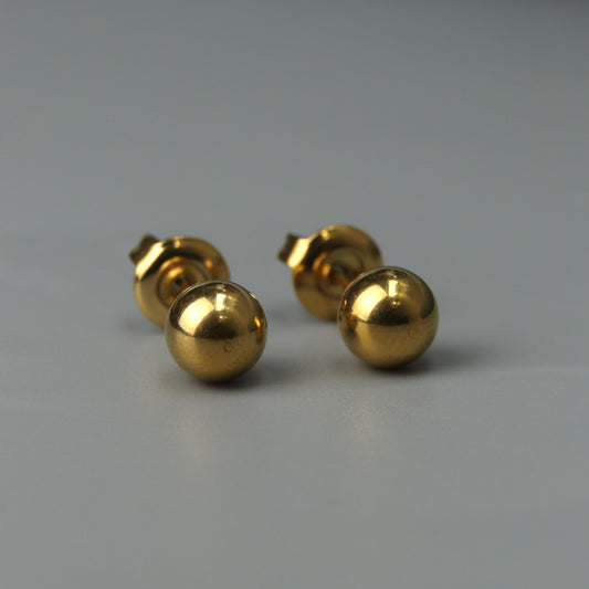 GWENDOLEN Round Stud Earrings