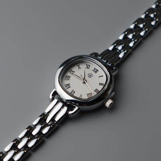 DEVEREUX Silver Round Watch