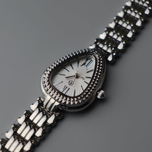 NOVIA Snake Head Silver Watch