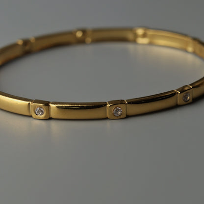 LUCA Crystal Linked Bangle Bracelet