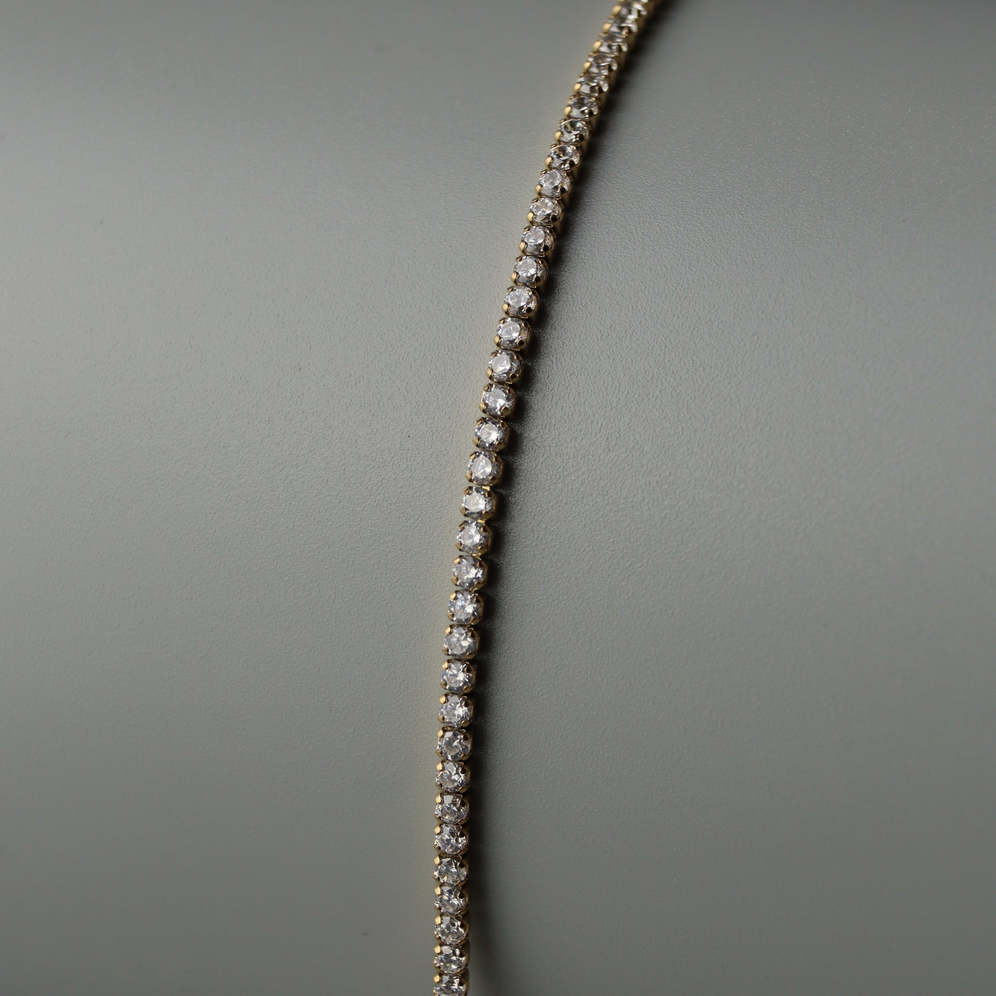 TOSCA Gld/Silver Tennis Link Bracelet