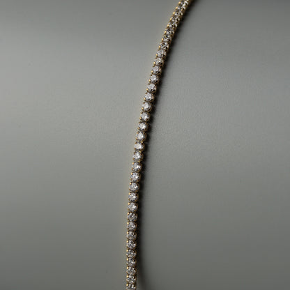 TOSCA Gld/Silver Tennis Link Bracelet