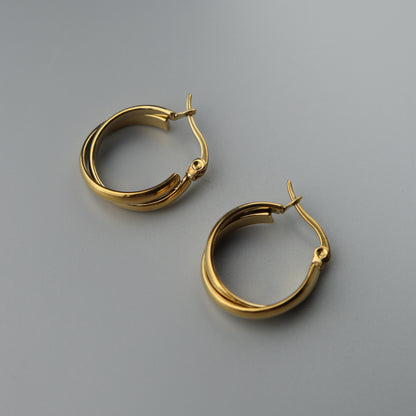 ORELLA Classic Twisted Hoop Earrings