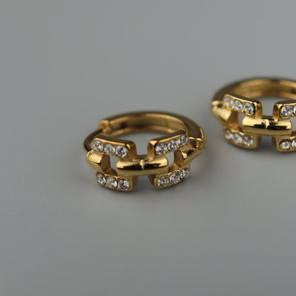 OLVA Buckle Clip Earrings