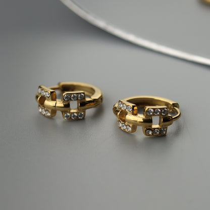 OLVA Buckle Clip Earrings