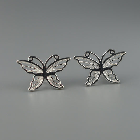 RAI S925 Silver Butterfly Stud Earrings