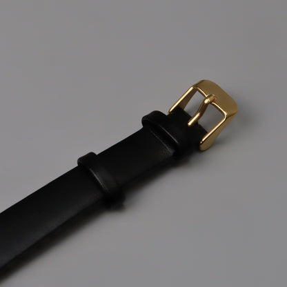 OMARIS Octagon Sides Rectangle Women's Fashion Quartz Leather Watch