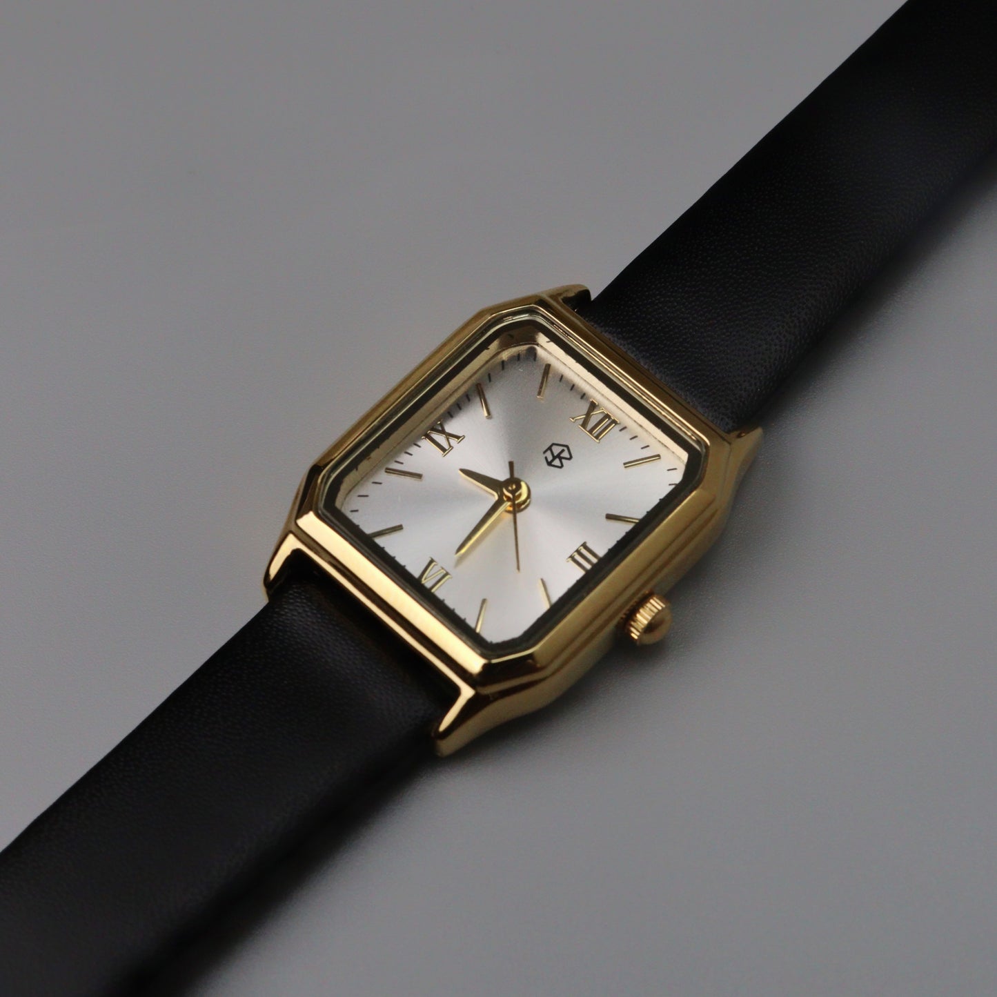 OMARIS Octagon Sides Rectangle Women's Fashion Quartz Leather Watch