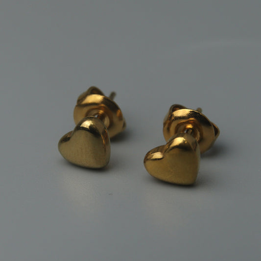 ADIRA Simple Heart Stud Earrings Fashion