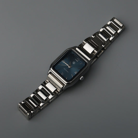 NIVADA Square Navy Blue Watch