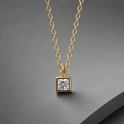 BRILLIANCE STONE Pendant Chain Necklace For Women's