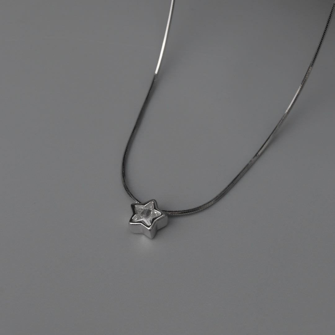 S925 Silvers Versatile Shapes Pendant Chain Necklace for Women