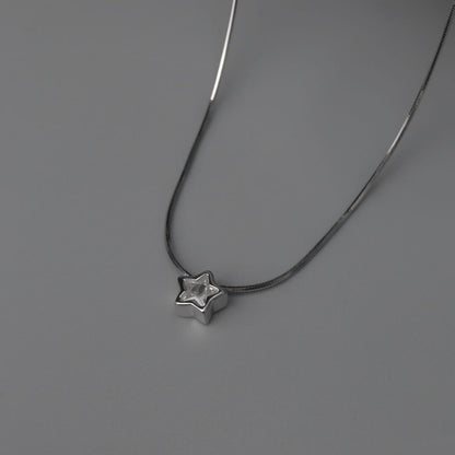 S925 Silvers Versatile Shapes Pendant Chain Necklace for Women