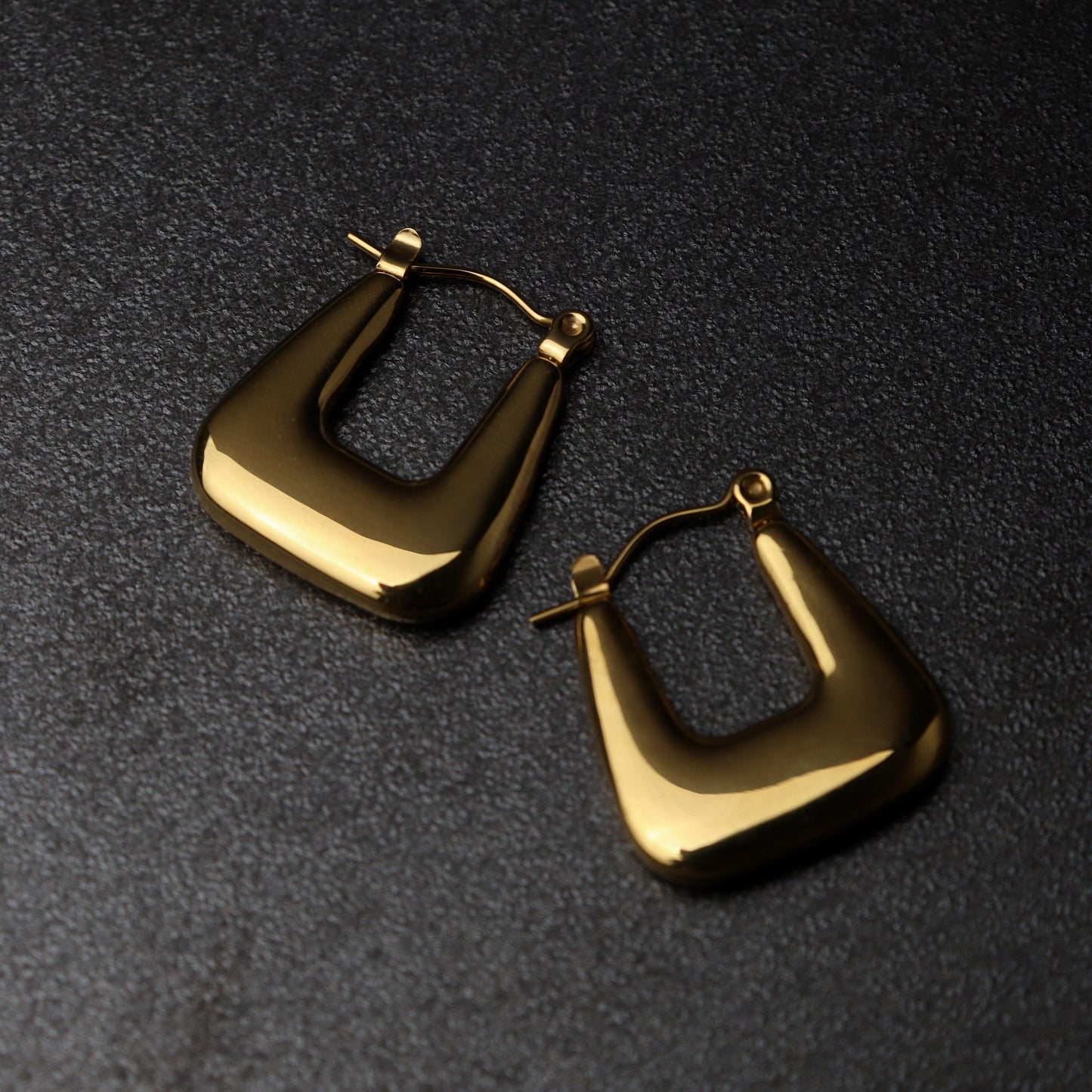 ARAV Flat Square Hoop Earrings
