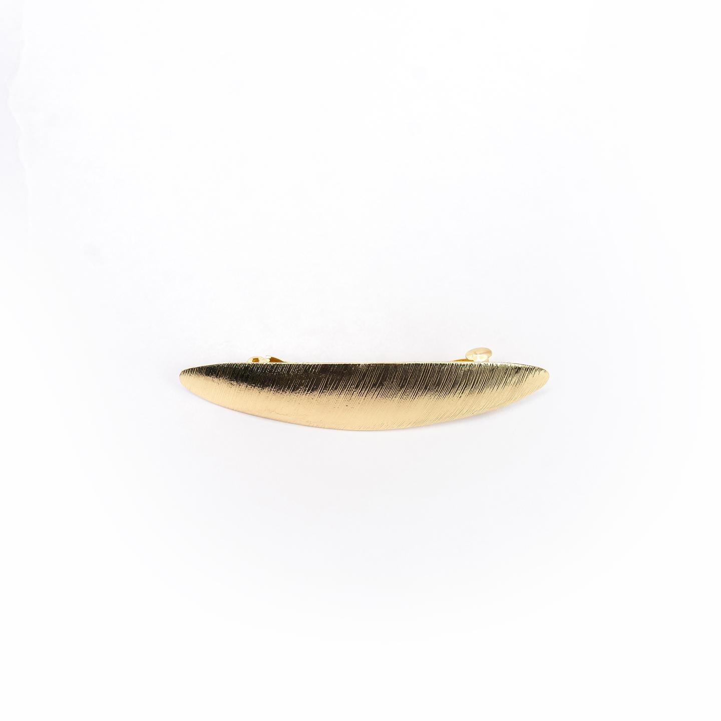 Hair Clip BLOOM Collection for Women – Gold Tone Stylish Barette Hair Accessories