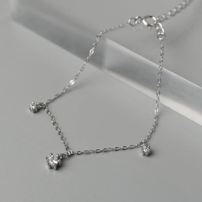LEMIRRA S925 Silver Tiny Glossy for Women Bracelet