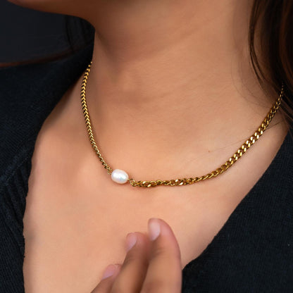 HELMI Fresh Water Pearl Choker Necklace For Women's