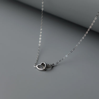 COLIN S925 Silver Mini Heart Pendant Necklace SN00029