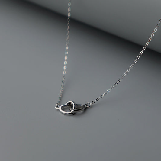 COLIN S925 Silver Mini Heart Pendant Necklace SN00029