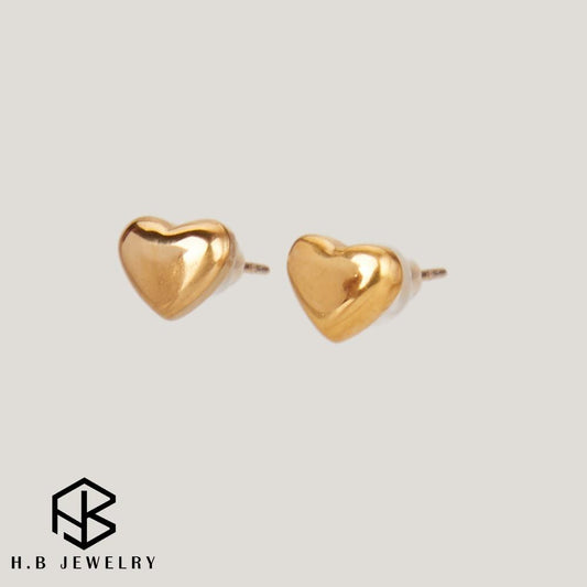 ADIRA Simple Heart Stud Earrings Fashion