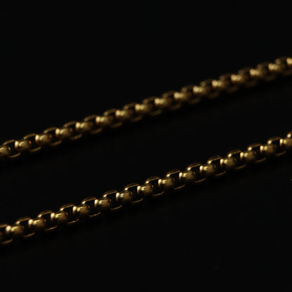 Men Jewelry RIDGE Gld/Silver Box Chain Necklace For Men's Fashion