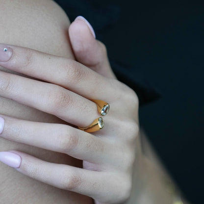 TAVI Open Edge A Tear Drop Shape Rings